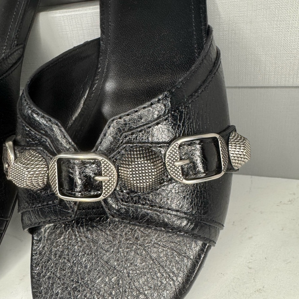 Balenciaga Le Cagole Women’s Slide Sandal Black Colo Size 38 New. - Picture 5 of 10